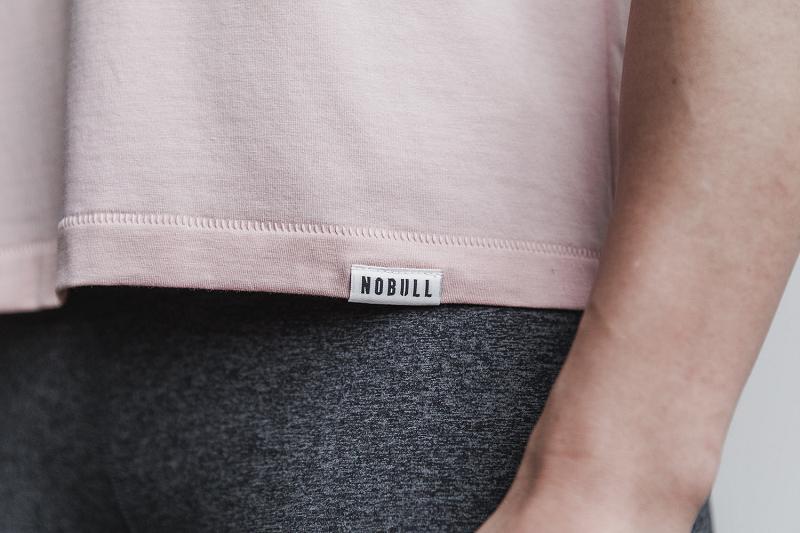 Women's Nobull WoLightweight Boxy Tee Tanks Pink | SG G3213S